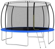 vidaXL Conjunto de trampolim redondo 366x80 cm 150 kg