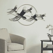 PAINEL DE PAREDE DE FERRO BIRD 91X7X50 CM MULTICOLORIDO