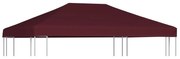 vidaXL Cobertura de gazebo 310 g/m² 3x4 m bordô