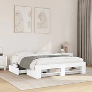 vidaXL Estrutura de cama sem colchão 160x200 cm branco