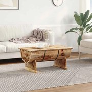 vidaXL Mesa de centro madeira de mangueira maciça 88x50x40 cm