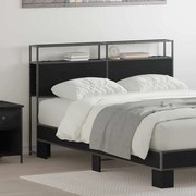 vidaXL Cabeceira de armazenamento com cabeceira Carvalho Preto 135 cm