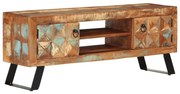 vidaXL Móvel de TV 112x30x45 cm madeira recuperada maciça