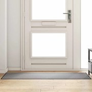vidaXL Tapete de Entrada Outros Cinza e Preto 60 x 180 cm