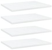 Prateleiras para estante 4 pcs 40x30x1,5cm contraplacado branco