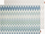 Individuais reversíveis Zigzag, conjunto de 2