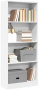 vidaXL Estante 60x24x143 cm derivados de madeira branco