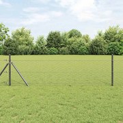 vidaXL Cerca Hexagonal Cinza 0,8x10 m de Aço