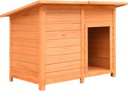 vidaXL Casota para cão pinho e abeto maciços 120x77x86 cm