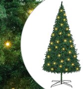 vidaXL árvore de Natal pré-iluminada artificial de 400 cm verde da