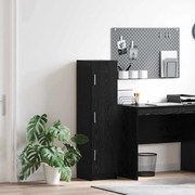 vidaXL Highboard Carvalho preto 31,5 x 32 x 124 cm Madeira processada