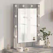 vidaXL Espelho de Vaidade Retangular Cinza Sonoma 70 x 50 x 18 cm