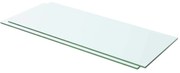 vidaXL Prateleiras 2 pcs 60x20 cm vidro transparente