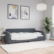 vidaXL Sofá-cama 80x200 cm veludo cinzento-escuro