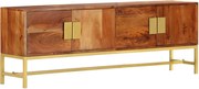 vidaXL Móvel de TV 140x30x50 cm madeira de acácia maciça