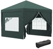 Tenda de Jardim com Paredes Laterais Amovíveis Janelas Porta com Zíper