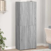 vidaXL Arquivador 60x32x153 cm derivados de madeira cinzento sonoma