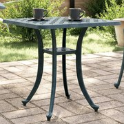 vidaXL Mesa de jardim 53x53x53 cm alumínio fundido verde