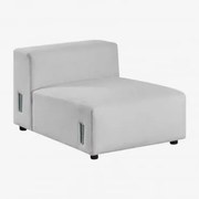 Módulo Central (85x113 Cm) Para Sofá Modular Bruna Tecido Cinzento Glaciar - Sklum