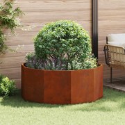 vidaXL Floreira Ferro Enferrujado 120 x 120 x 50 cm