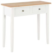 Toucador/mesa consola 79x30x74 cm madeira branco