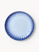 Pratos de pequeno-almoço artesanais com vidrado reativo Vinci, conjunto de 4