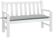 vidaXL Almofadão banco jardim 120x50x7cm mesclado cinza-claro