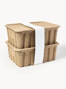 Caixas em pasta de papel Pulp, P 30 cm, conjunto de 2