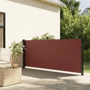 vidaXL Toldo lateral retrátil 100x300 cm castanho