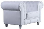 Sofá Chesterfield 1 L - Branco