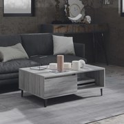 Mesa de centro 90x60x35 cm derivados de madeira cinzento sonoma