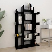 vidaXL Estante 86x25,5x140 cm derivados de madeira preto
