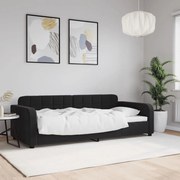 vidaXL Sofá-cama 90x200 cm veludo preto