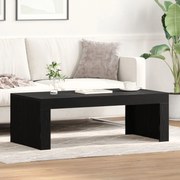 Mesa de Centro vidaXL Preto Carvalho 102x50x35 cm Madeira Engenheirada