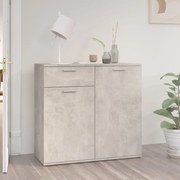 vidaXL Aparador 80x36x75 cm derivados de madeira cinzento cimento