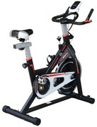 HOMCOM Bicicleta Estática com Resistência Ajustável Volante de Inércia de 8kg Ecrã LCD Assento 103x48x115cm Preto | Aosom Portugal