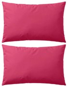 vidaXL Almofadas para exterior 2 pcs 60x40 cm rosa