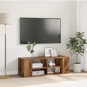 vidaXL Gabinete para TV com prateleira Madeira antiga 102 x 35 x 35 cm