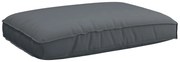 vidaXL Almofada Antracite 120 x 80 x 12 cm Tecido Oxford