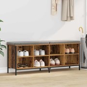 vidaXL Armário de Sapatos Madeira Antiga 131 x 35 x 50 cm