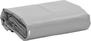 vidaXL Lona 4x4 m 650 g/m² cinzento
