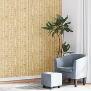vidaXL Papel parede 3D grão de madeira 10x0,53 m não-tecido castanho