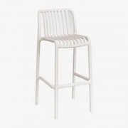 Banco De Jardim Empilhável De Polipropileno Wendell Tapioca Bege & ↑75 Cm - Sklum