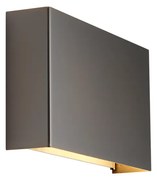 Candeeiro de Parede Moderno Gunmetal 2-Luzes - Otan