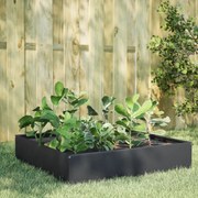 vidaXL Canteiro elevado jardim aço 100x100x33,5 cm antracite