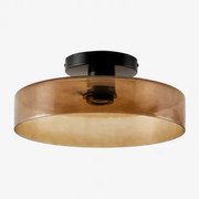 Plafon De Teto Para Casa De Banho Jaxal Castanho Fumado & Ø35 Cm - Sklum