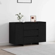 vidaXL Sideboard Preto Carvalho 120x41x75 cm Madeira de Engenharia
