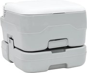 vidaXL Vaso Sanitário de Camping Cinza e Branco 41,5 x 36,5 x 30 cm