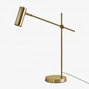 Candeeiro De Mesa Em Ferro Idina Dourado - Sklum