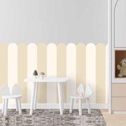 Papel de parede têxtil autoadesivo Arco - Sand Beige (bege neutro - ideal para misturar e combinar)